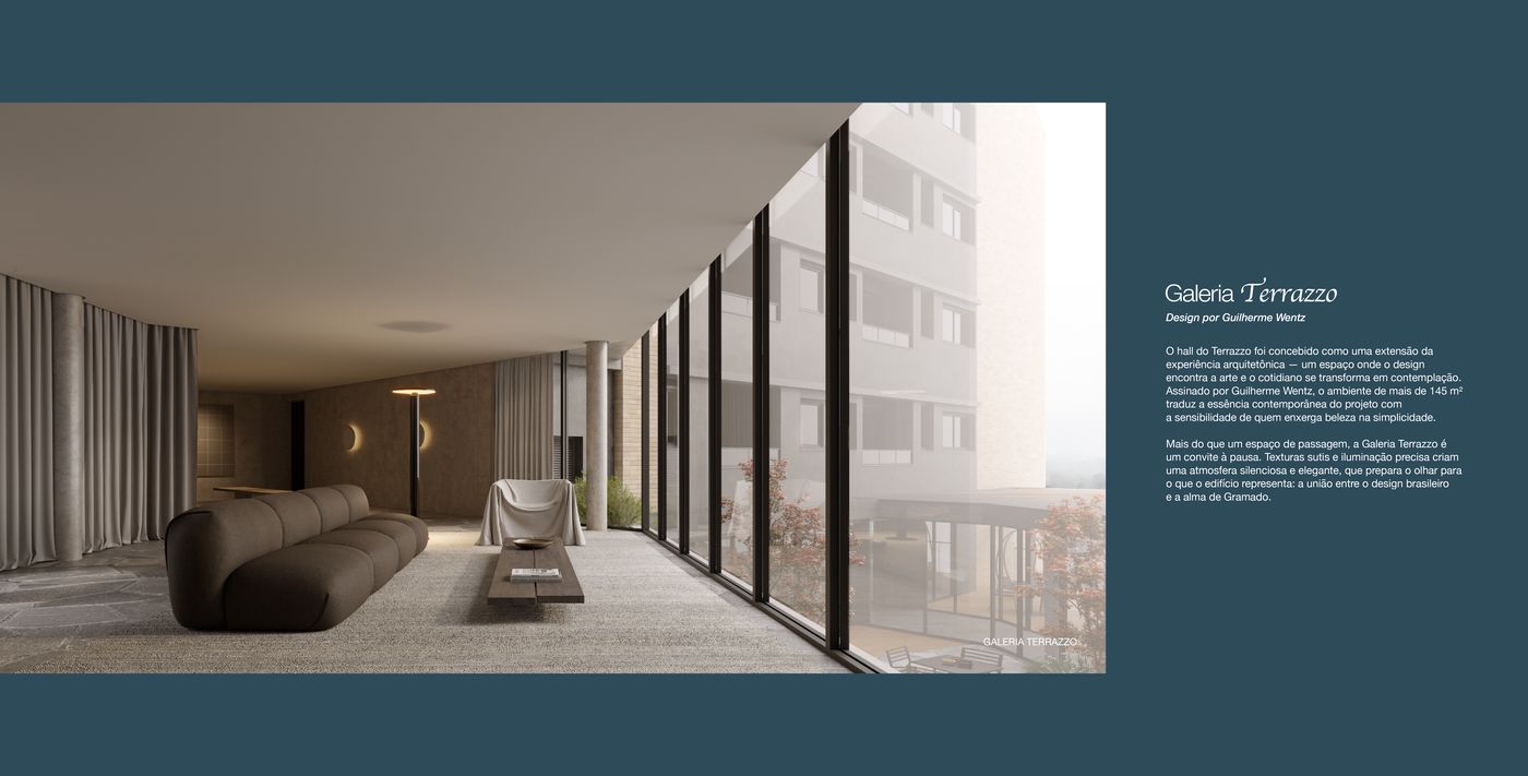 Book do Terrazzo: Galeria Terrazzo, design por Guilherme Wentz